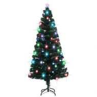 Detailed information about the product Artificial Pre-lit Christmas Tree with Stand 180 cm Fibre Optic