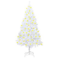 Detailed information about the product Artificial Pre-lit Christmas Tree with Thick Branches White 180 cm