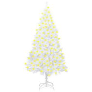 Detailed information about the product Artificial Pre-lit Christmas Tree with Thick Branches White 210 cm