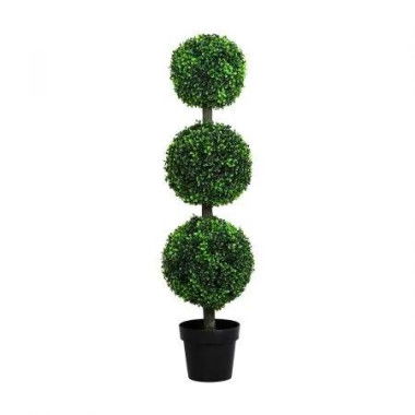 Artificial Triple Ball Boxwood Trees