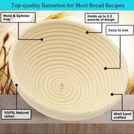 Detailed information about the product Artisan Bread Making Kit Banneton Proofing Basket for Perfect Sourdough Bread (26*9CM)