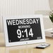 Artiss 10 Digital Day Clock Alarm Calendar Dementia Date Week Desk Clocks White. Available at Crazy Sales for $89.95