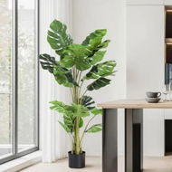 Detailed information about the product Artiss 140cm Artificial Monstera Tree Faux Trees Indoor Decor Artificial Plants Lifelike Plant 1.4M