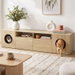 Artiss 185CM TV Unit with Cat House Storage Cabinet Pine. Available at Crazy Sales for $149.95