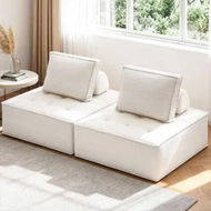 Detailed information about the product Artiss 2 Floor Sofa Lounge Chair with Pillow