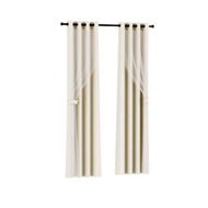 Detailed information about the product Artiss 2X 132x242cm Blockout Sheer Curtains Beige