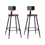 Detailed information about the product Artiss 2x Bar Stools Vintage Metal Chairs