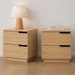 Artiss 2X Bedside Table 2 Drawers Nightstand Pine. Available at Crazy Sales for $209.95