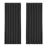 Detailed information about the product Artiss 2X Blockout Curtains Eyelet 240x230cm Black