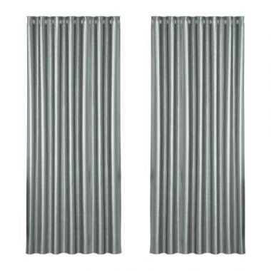 Artiss 2X Blockout Curtains Eyelet 240x230cm Grey Shine