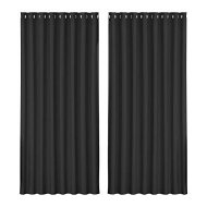 Detailed information about the product Artiss 2X Blockout Curtains Eyelet 300x230cm Black