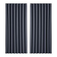 Detailed information about the product Artiss 2X Blockout Curtains Eyelet 300x230cm Charcoal