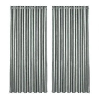 Artiss 2X Blockout Curtains Eyelet 300x230cm Grey Shine