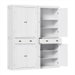 Artiss 2x Buffet Sideboard Cabinet 6-Tier Storage Pantry Cupboard Drawer White. Available at Crazy Sales for $599.95