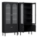 Artiss 2x Buffet Sideboard Cabinet Pantry 5-Tier Storage Cupboard Fluted Black. Available at Crazy Sales for $499.95