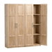 Artiss 2x Buffet Sideboard Cabinet Pantry Hutch Kitchen Storage Organiser Pine. Available at Crazy Sales for $559.95