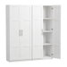 Artiss 2x Buffet Sideboard Cabinet Pantry Hutch Kitchen Storage Organiser White. Available at Crazy Sales for $529.95