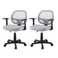 Detailed information about the product Artiss 2x Mesh Office Chair Computer Gaming Desk Chairs Work Study Mid Back Grey