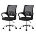 Artiss 2x Mesh Office Chair Mid Back Black. Available at Crazy Sales for $114.95