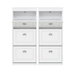 Artiss 2x Shoe Cabinet Storage Organiser 3 Flip Drawer White. Available at Crazy Sales for $229.95