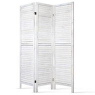 Detailed information about the product Artiss 3 Panel Room Divider Screen 120x170cm Privacy Wood Foldable Stand White