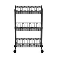 Detailed information about the product Artiss 3-Tier Shelving Unit Adjustable Garage Storage Kitchen Rack With Wheels