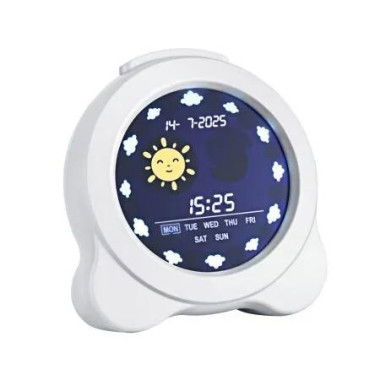 Artiss 3.8 Digital Day Clock Calendar Alarm LCD Display White