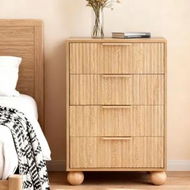 Detailed information about the product Artiss 4 Chest of Drawers Dresser Tallboy Pine