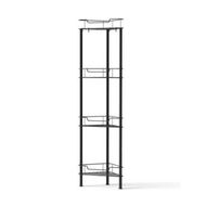Detailed information about the product Artiss 4 Tier Floor Standing Corner Shower Caddy Bathroom Organizer Black