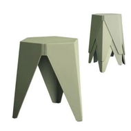 Detailed information about the product Artiss 4PC Puzzle Stool Bar Stools Stackable Green