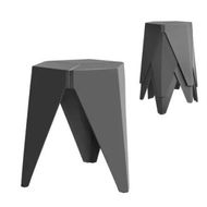 Detailed information about the product Artiss 4PC Puzzle Stool Bar Stools Stackable Grey