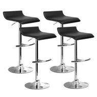 Detailed information about the product Artiss 4x Bar Stools Adjustable Gas Lift Chairs Black