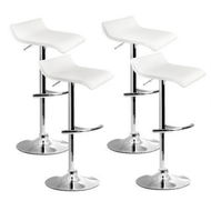 Detailed information about the product Artiss 4x Bar Stools Adjustable Gas Lift Chairs White