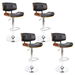 Artiss 4x Bar Stools Gas Lift Leather Black. Available at Crazy Sales for $519.95