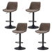 Artiss 4x Bar Stools Gas Lift Vintage Leather Brown. Available at Crazy Sales for $279.95