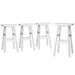 Artiss 4x Bar Stools Kitchen Chairs Wooden White. Available at Crazy Sales for $179.95