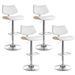 Artiss 4x Bar Stools Kitchen Dining Chairs Gas Lift Stool Wooden Leather White. Available at Crazy Sales for $509.95