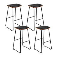 Detailed information about the product Artiss 4x Bar Stools Leather Padded Metal