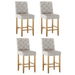 Artiss 4x Bar Stools Linen Upholstered Chairs. Available at Crazy Sales for $459.95