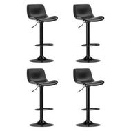 Detailed information about the product Artiss 4x Bar Stools Padded Seat Gas Lift Black