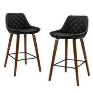 Detailed information about the product Artiss 4x Bar Stools PU Seat Wooden