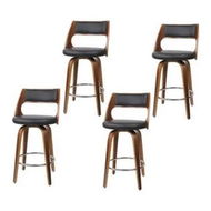 Detailed information about the product Artiss 4x Bar Stools Swivel Leather Chair 65cm