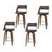 Artiss 4x Bar Stools Swivel Leather Chair 65cm. Available at Crazy Sales for $399.95