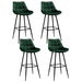 Artiss 4x Bar Stools Velvet Chairs Green. Available at Crazy Sales for $289.95