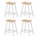 Artiss 4x Bar Stools Wooden Chairs Oak. Available at Crazy Sales for $169.95