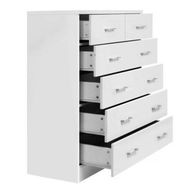 Detailed information about the product Artiss 6 Chest of Drawers - ANDES White