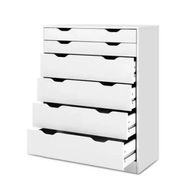 Detailed information about the product Artiss 6 Chest of Drawers - MYLA White