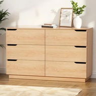 Detailed information about the product Artiss 6 Chest of Drawers Dresser Table Pine