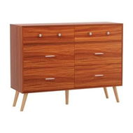 Detailed information about the product Artiss 6 Chest of Drawers Storage Cabinet Walnut