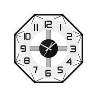 Detailed information about the product Artiss 60CM Wall Clock Octagon